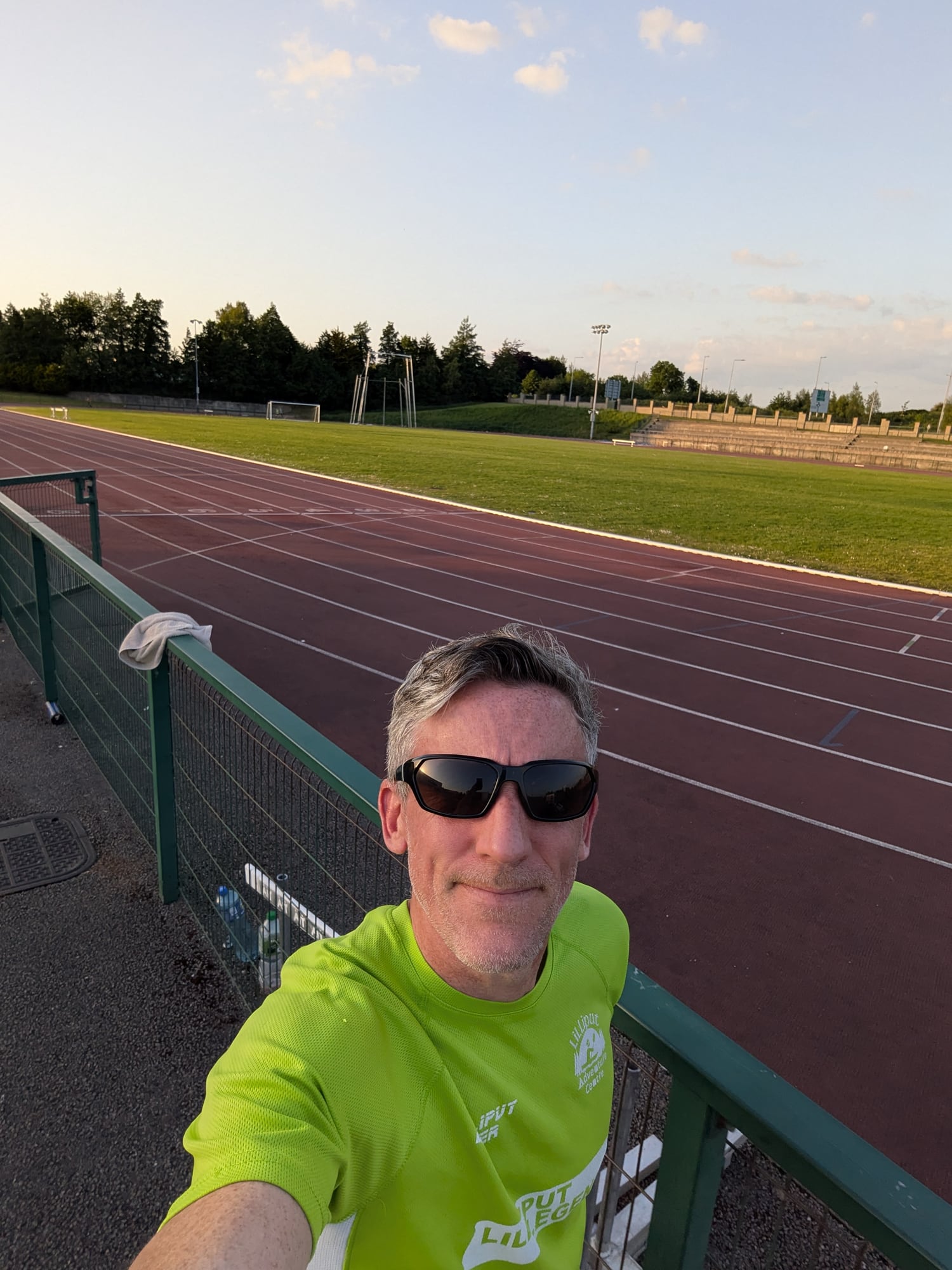 Derek Stenson at the athletics track